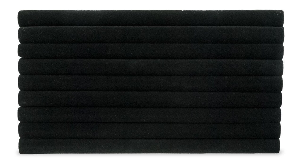 JewelrySupply Multi-Slot Ring Pad Inserts Standard Size Black